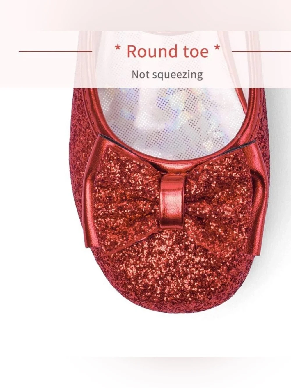 Stelle Girls Glitter Dress Shoe Flower Size 13 in Royal Red - Picture 3 of 8